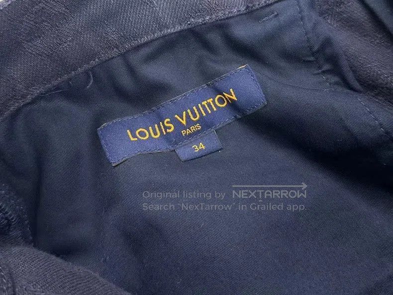 Louis Vuitton Louis Vuitton LV Presbyterian dark ink leather jeans. Size US 34 / EU 50 - 8 Thumbnail