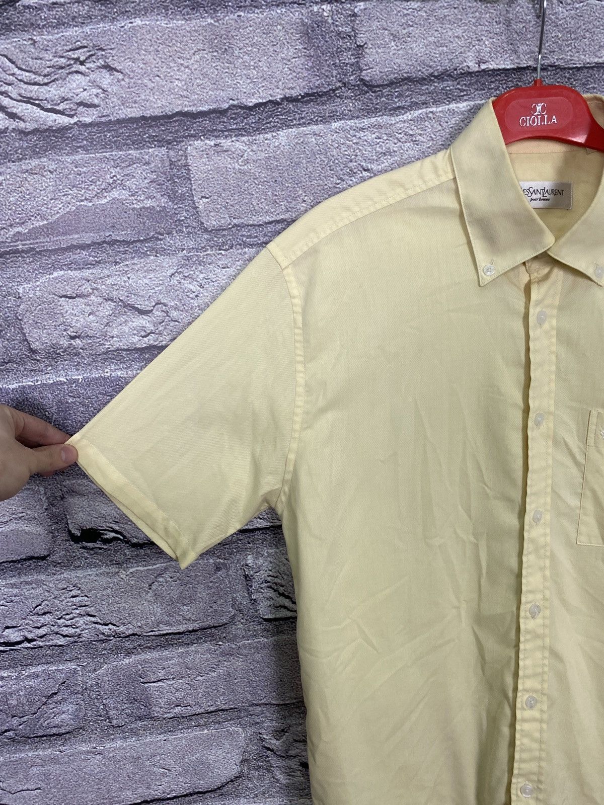 Yves Saint Laurent Vintage swede shirt Yves Saint Laurent Size US L / EU 52-54 / 3 - 5 Thumbnail