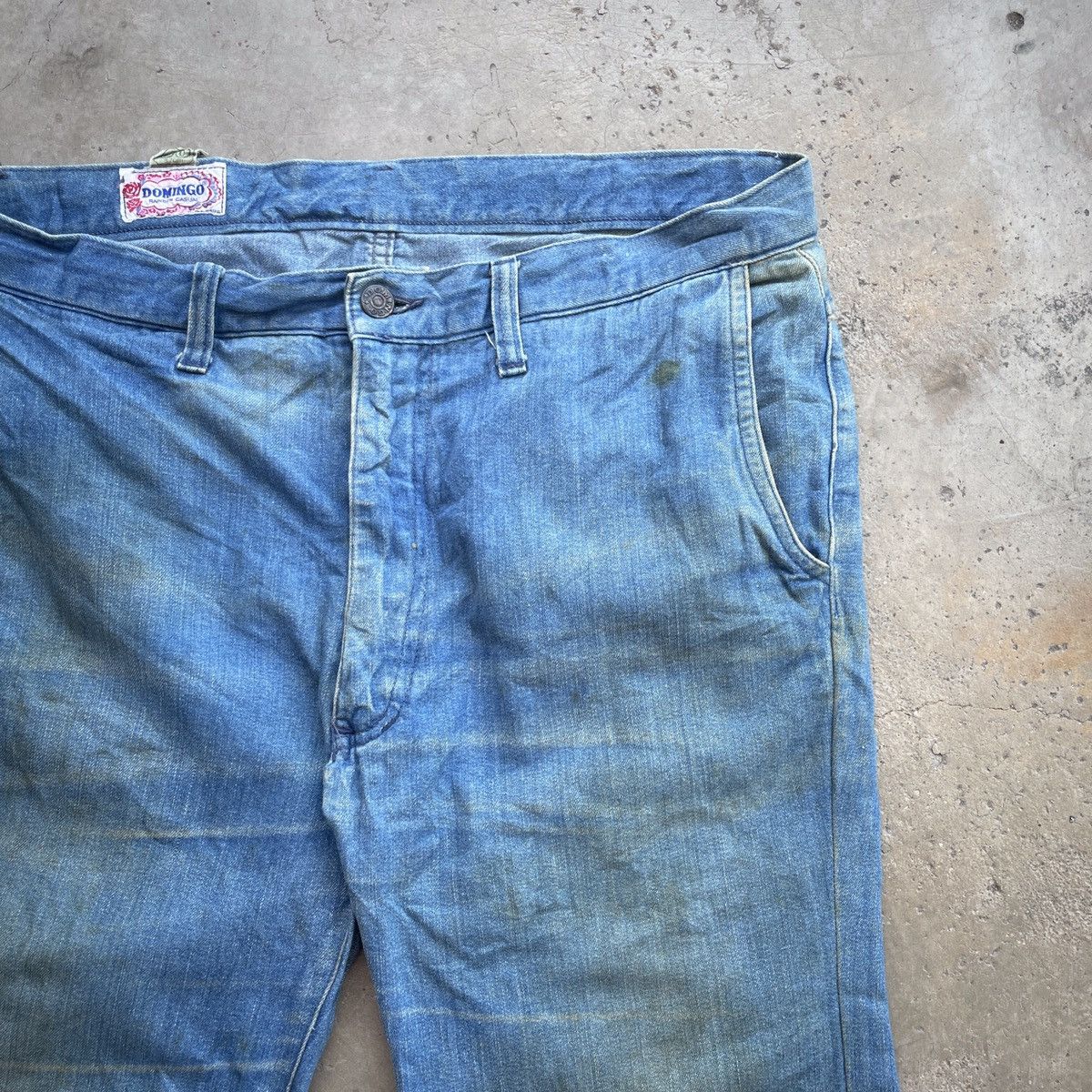 Japanese Brand Vintage Domigo Distressed Denim Jeans Size US 26 / EU 42 - 2 Thumbnail