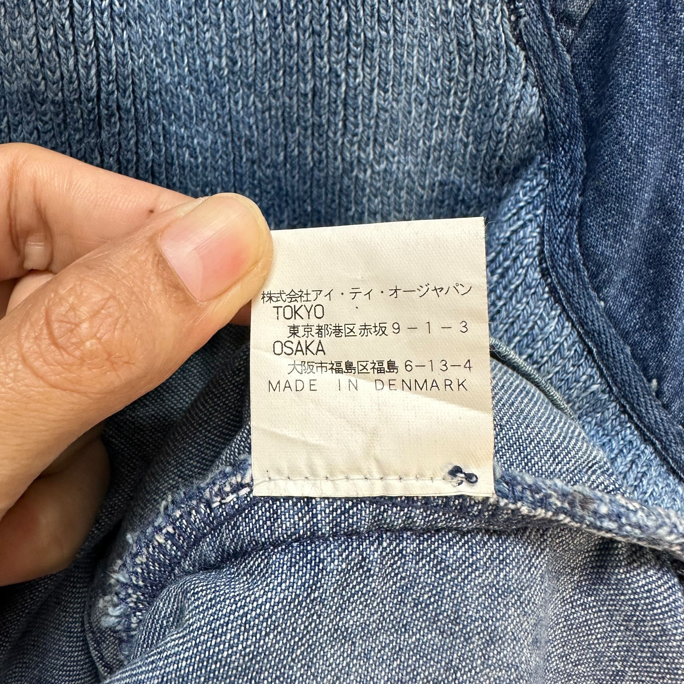 Indigo BLUE WILLI'S Indigo Button Jean Jacket #A43-0989 Size L / US 10 / IT 46 - 12 Thumbnail
