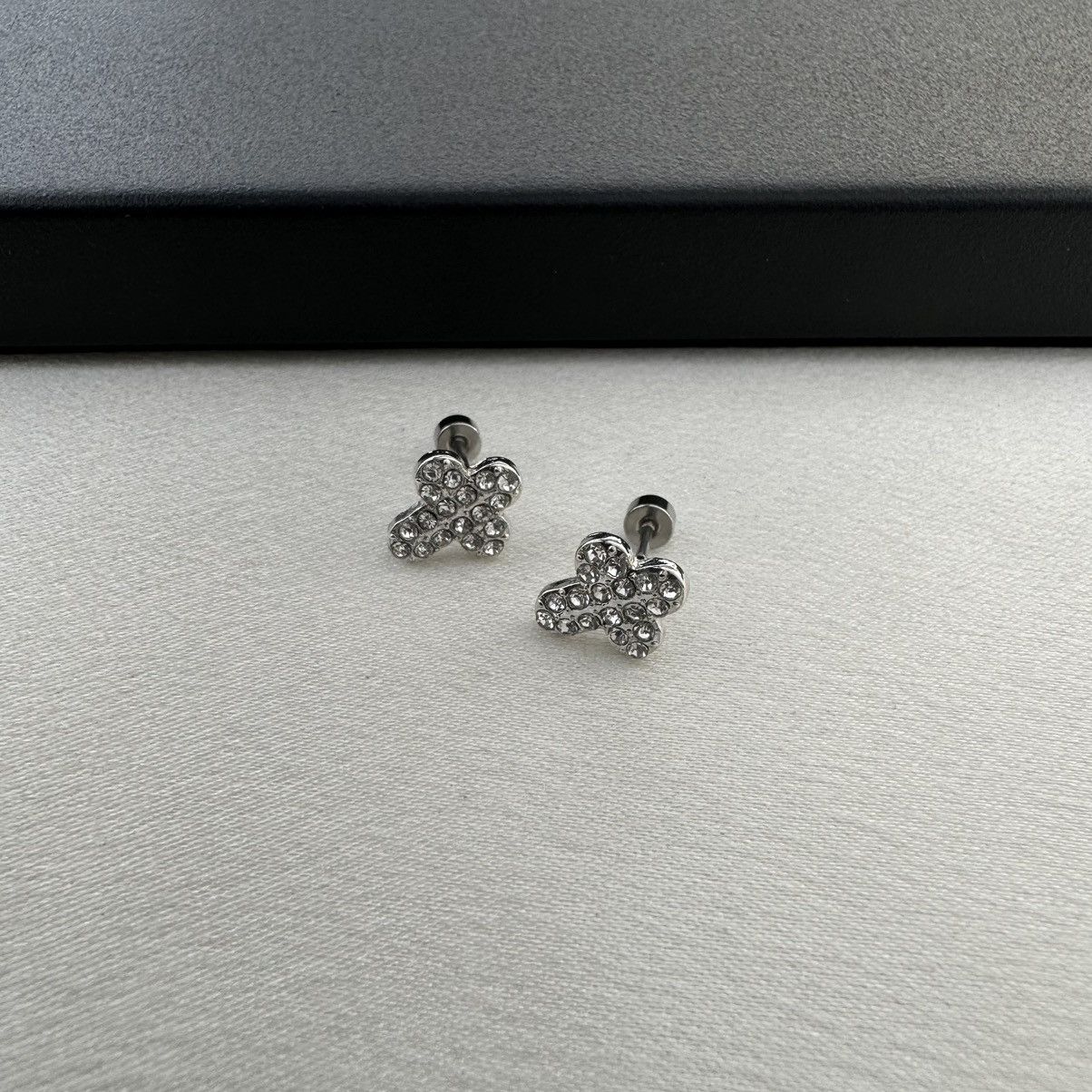 Other CZ Small Cross Stud Earrings for Men Women Unisex Style Size ONE SIZE - 3 Thumbnail