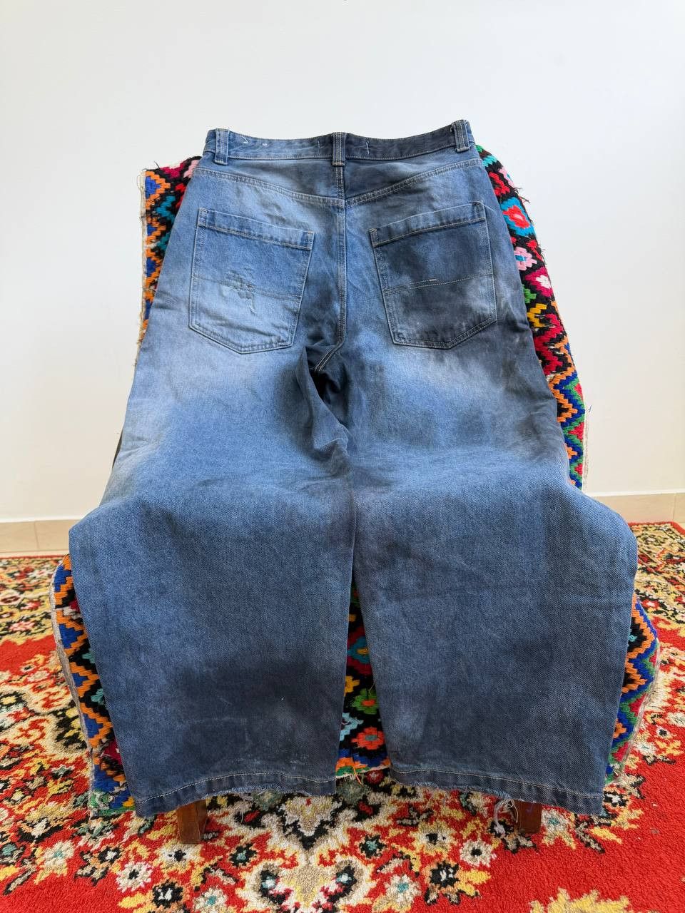 Japanese Brand Vintage tornado mart style washed baggy y2k hype Jeans Blue Size US 32 / EU 48 - 5 Thumbnail