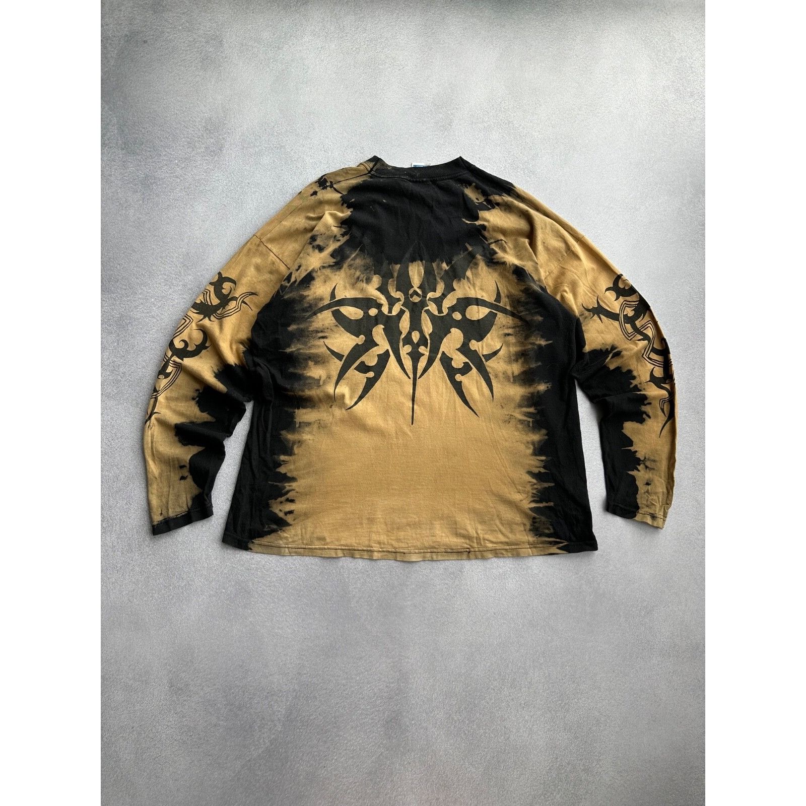 Vintage VTG Tribal 90s Painted Long Sleeve Shirt Size US XL / EU 56 / 4 - 11 Thumbnail