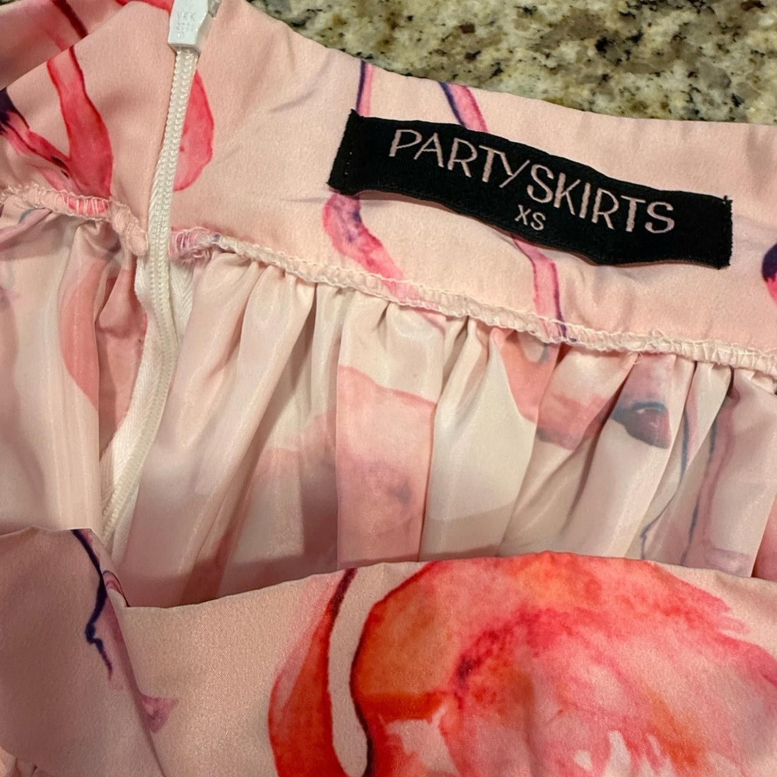 Other Party Skirts pink flamingo pleated full midi skirt SZ XS Size 26" / US 2 / IT 38 - 6 Thumbnail