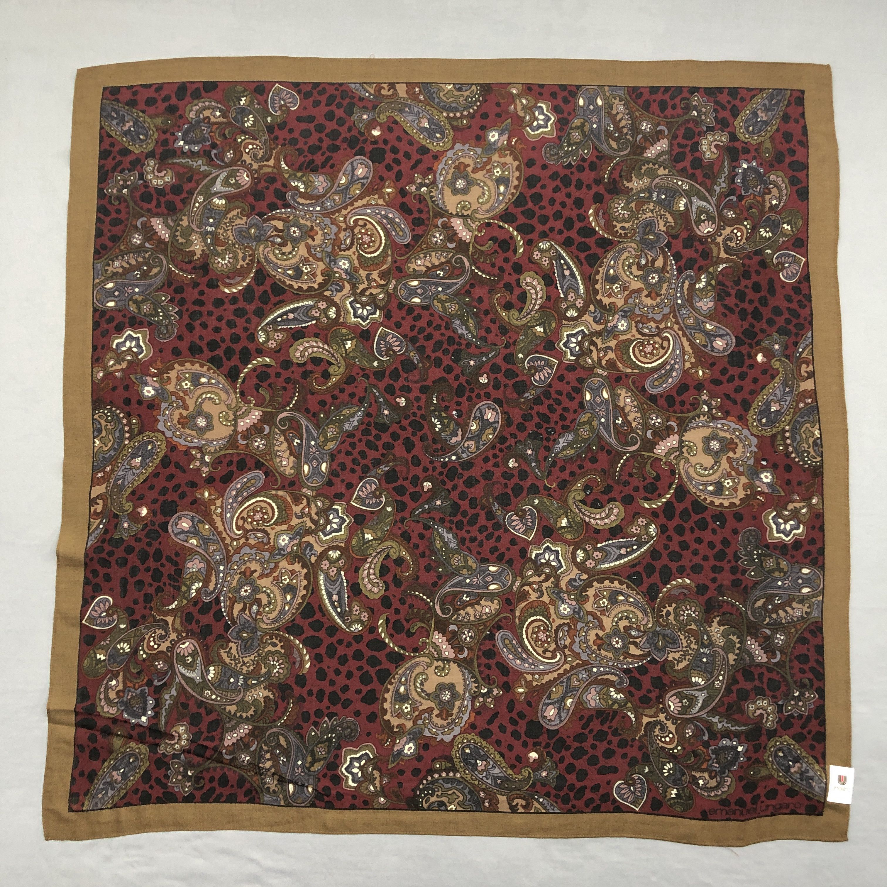 Emanuel Ungaro NWT Vintage Ungaro SILK Scarf Twill Stole Wraps Scarves Size ONE SIZE - 1 Thumbnail