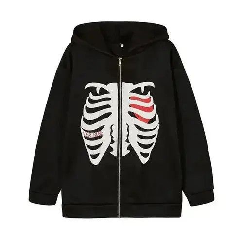 Japanese Brand × Vintage Bones Printed Hoodie Size US M / EU 48-50 / 2 - 2 Thumbnail