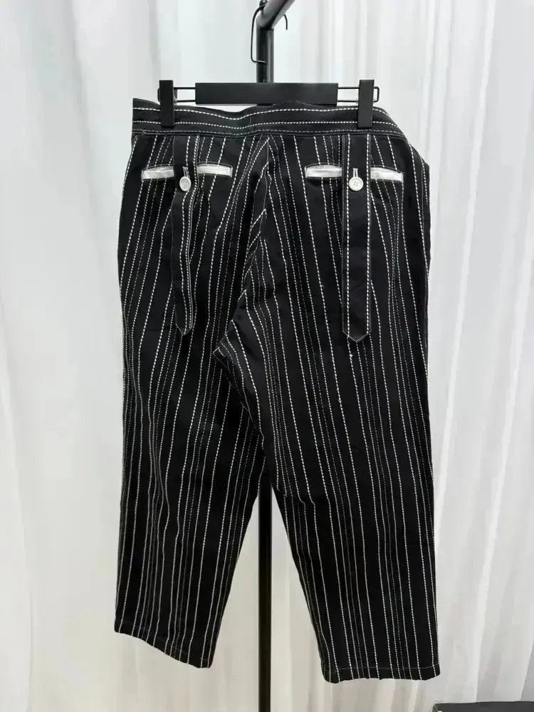 Yohji Yamamoto Sz 3 Yohji Yamamoto Y's Red Label Stripes Uneven Trouser-25 Size US 32 / EU 48 - 3 Thumbnail