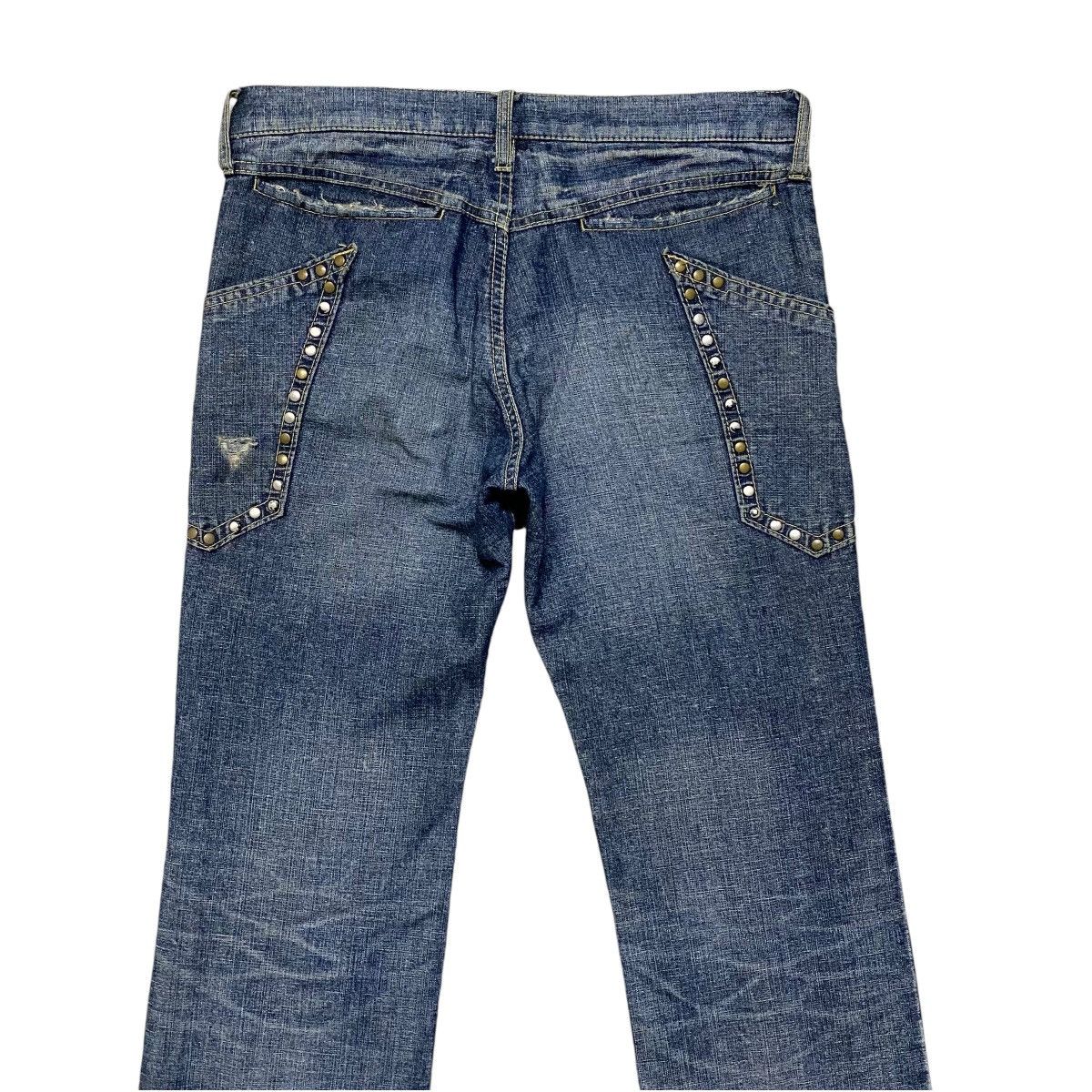 ABAHOUSE ABAHOUSE Rusty Denim Studded Jeans Size US 31 - 9 Thumbnail