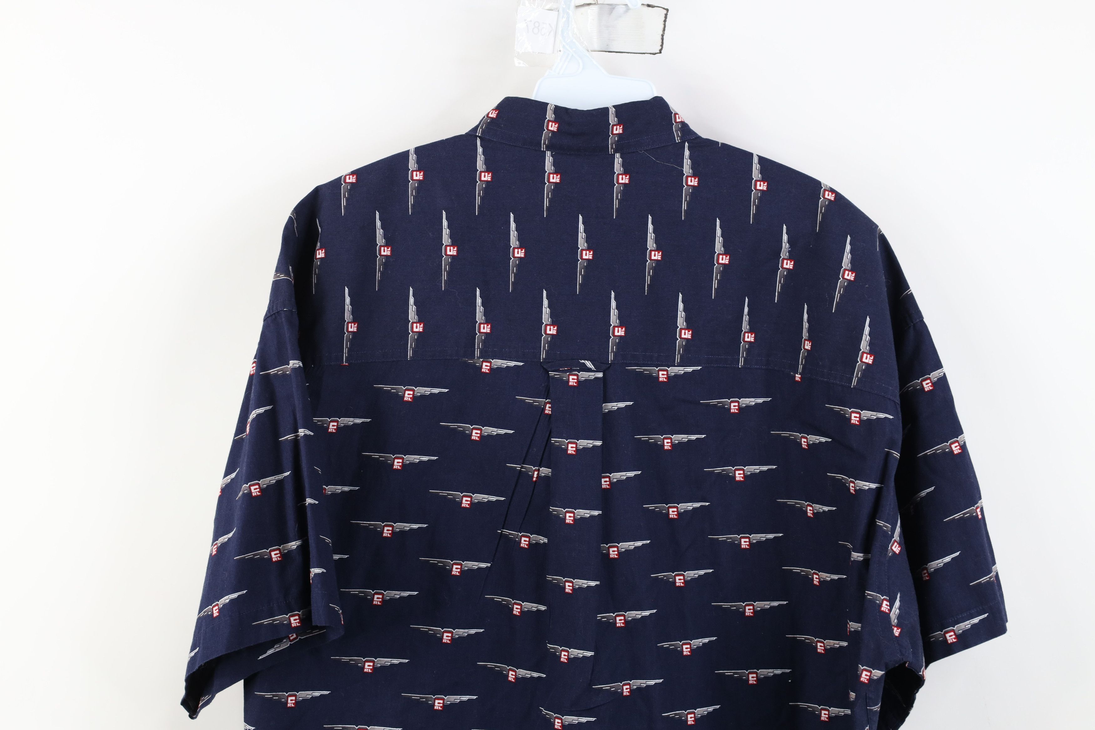 Ralph Lauren Vintage 90s Chaps Ralph Lauren All Over Print Button Shirt Size US L / EU 52-54 / 3 - 12 Thumbnail