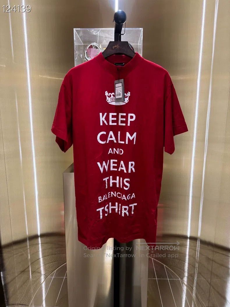 Balenciaga Balenciaga Half Crew Neck Short Sleeve Letter Printed Size US S / EU 44-46 / 1 - 2 Thumbnail