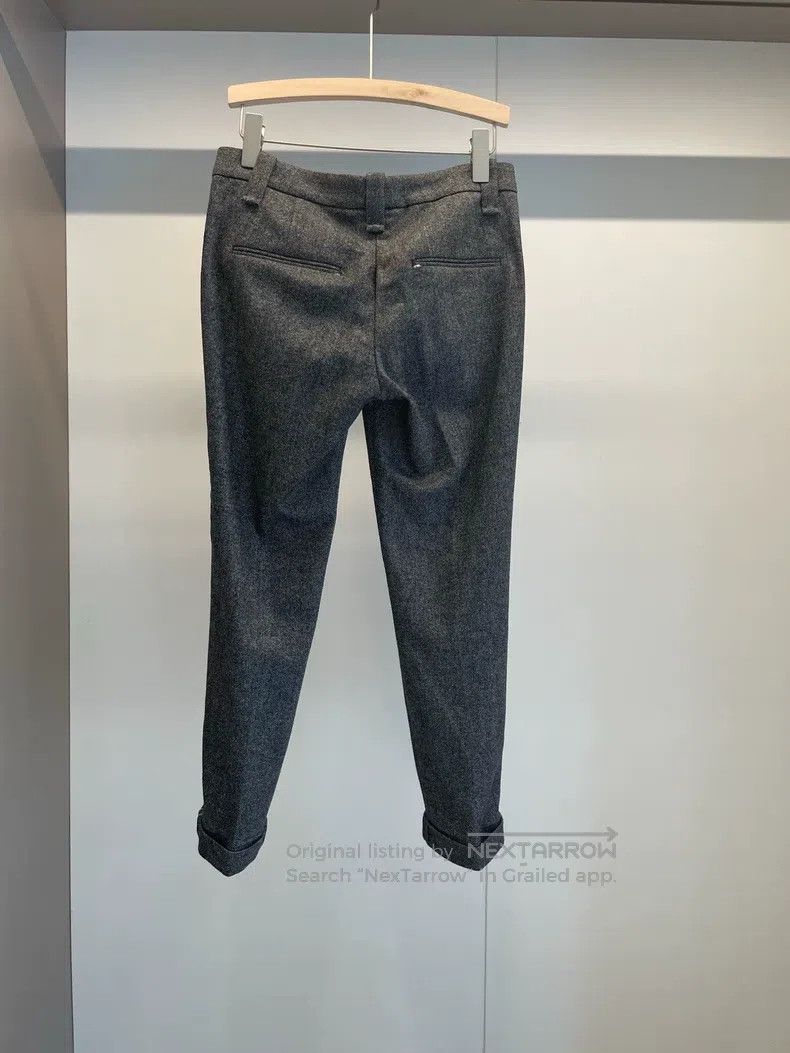 Brunello Cucinelli Brunello Cucinelli Dark Gray Wool Trousers Size 25" / US 0 / IT 36 - 2 Thumbnail