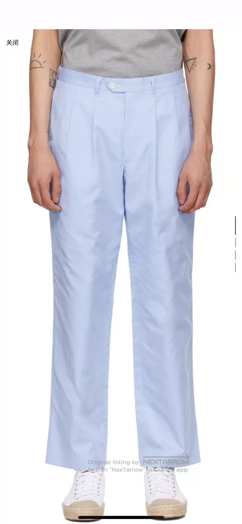 Comme des Garcons Comme Des Garcons size XS Blue Cotton Pants Size US 27 - 3 Thumbnail