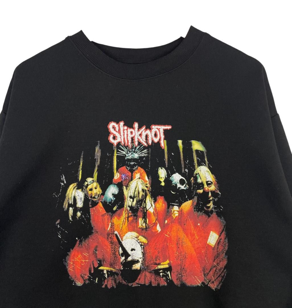 Band Tees Slipknot Band Graphic Crewneck Sweatshirt Black Option Size US M / EU 48-50 / 2 - 4 Thumbnail