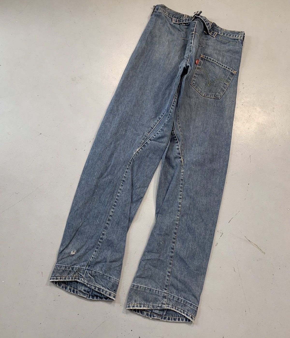 Levi's Vintage Levi’s engineer jeans denim buckle belt Size US 30 / EU 46 - 2 Thumbnail