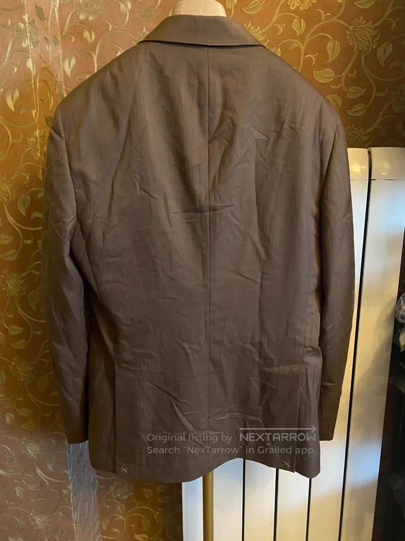 Brunello Cucinelli Brunello Cucinelli Double-breasted suit, herringbone fabri Size 50L - 2 Thumbnail