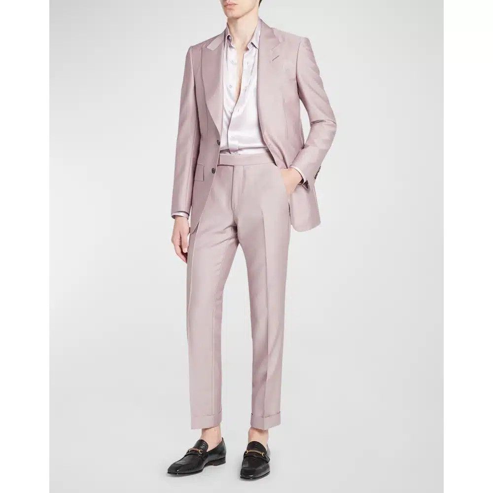 Tom Ford o1loc1c0825 JHAP04 Atticus Jacket in Light Pink Size US L / EU 52-54 / 3 - 3 Thumbnail