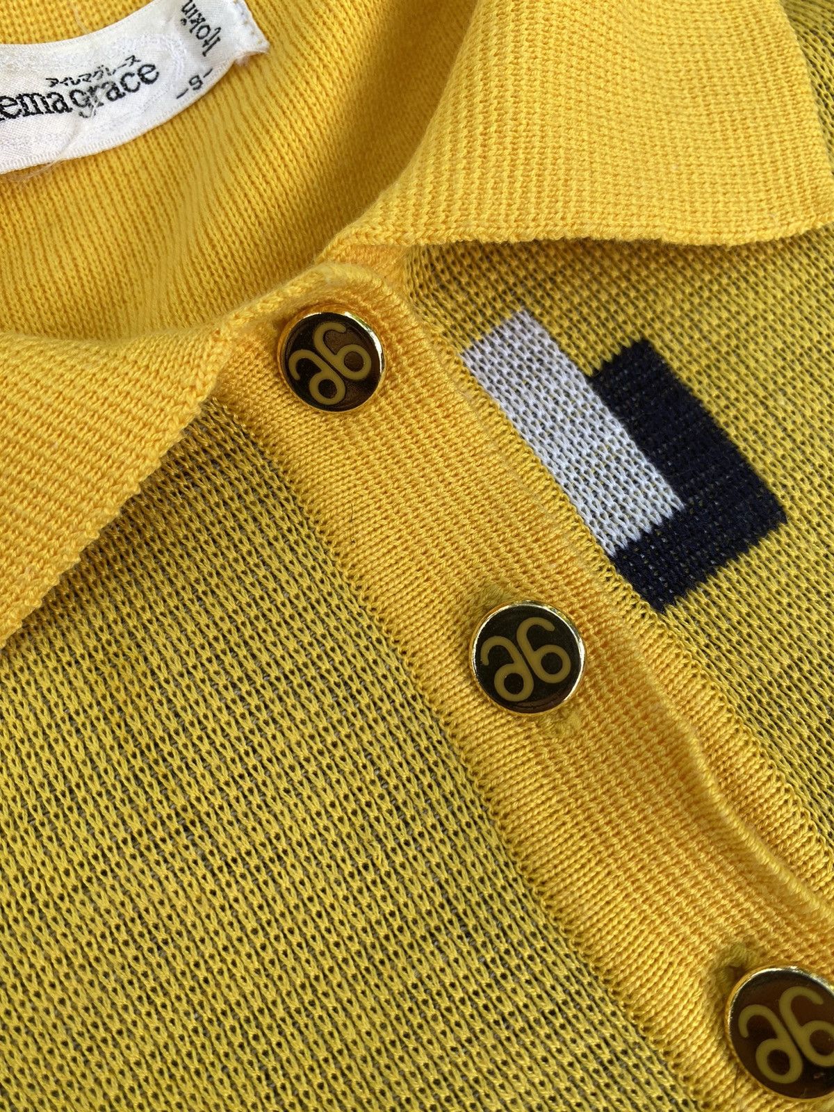 Japanese Brand × Vintage Vtg Ailema Grare Knitwear Yellow Size US S / EU 44-46 / 1 - 8 Thumbnail