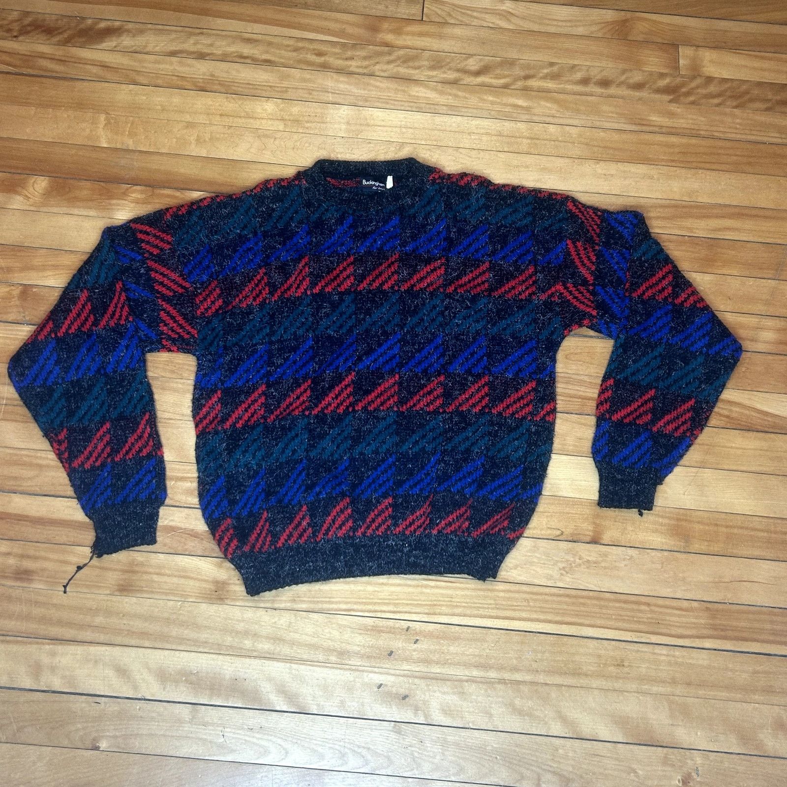 Vintage Vintage Buckingam knit Sweater XL Size US XL / EU 56 / 4 - 1 Thumbnail