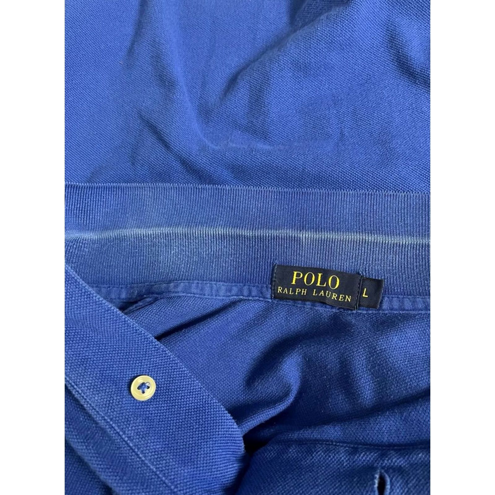 Polo Ralph Lauren Polo Ralph Lauren Mens Golf Shirt Size L Blue Cotton Short Sleeve Size US L / EU 52-54 / 3 - 3 Thumbnail