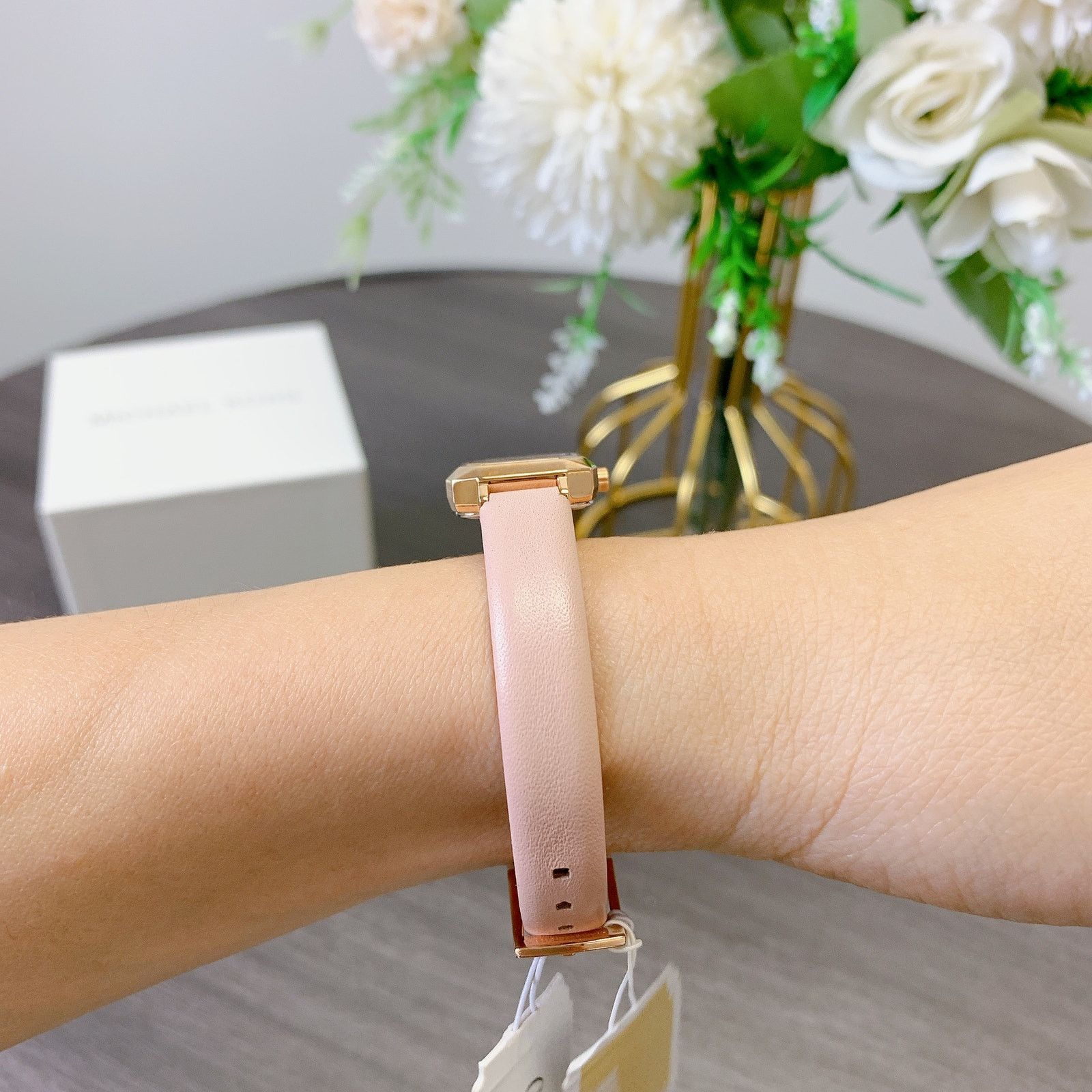 Michael Kors Michael Kors MK2923 Alane Two-Hand Blush Leather Watch Size ONE SIZE - 2 Thumbnail