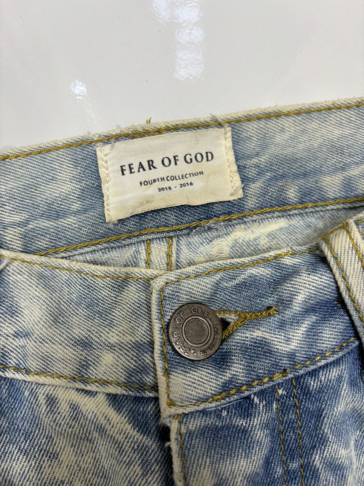 Other FOURTH COLLECTION FOG 2016 4th Ripped Denim Jeans Size US 30 / EU 46 - 12 Thumbnail