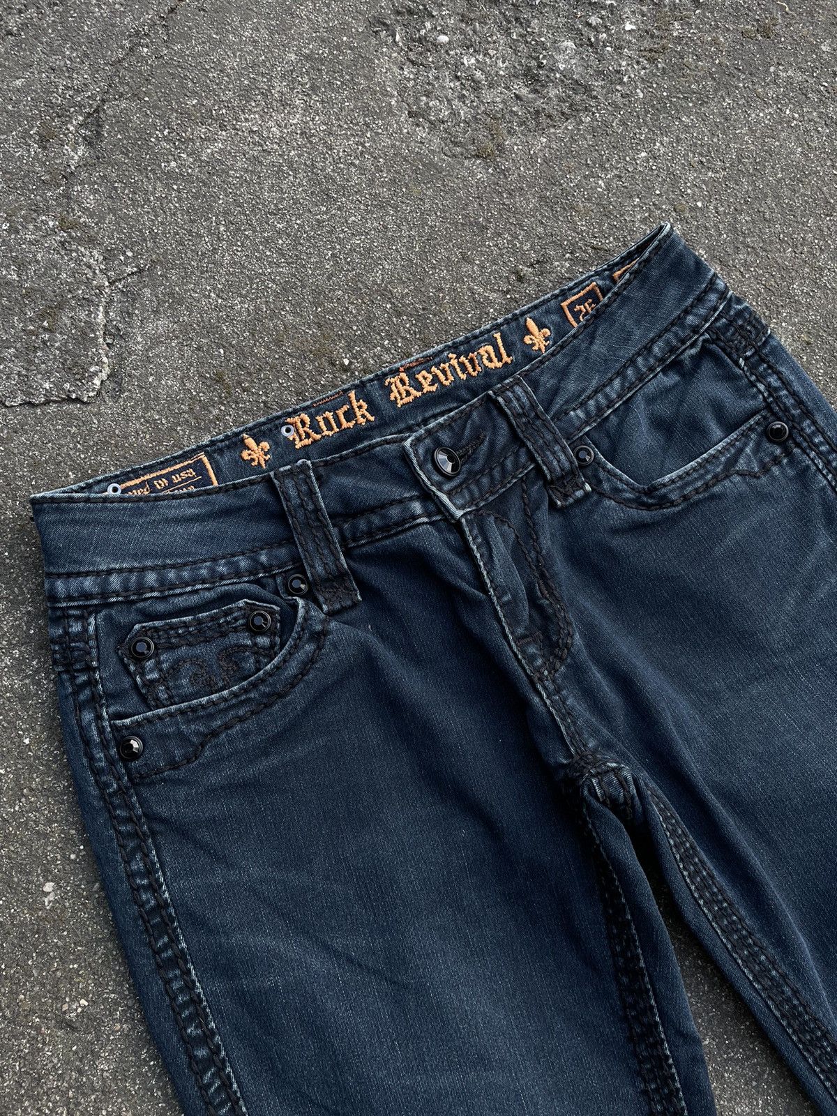 Designer × Rock Revival × Vintage Rock Revival Jeans y2k 00s low rise denim pants trousers Size 26" / US 2 / IT 38 - 10 Thumbnail