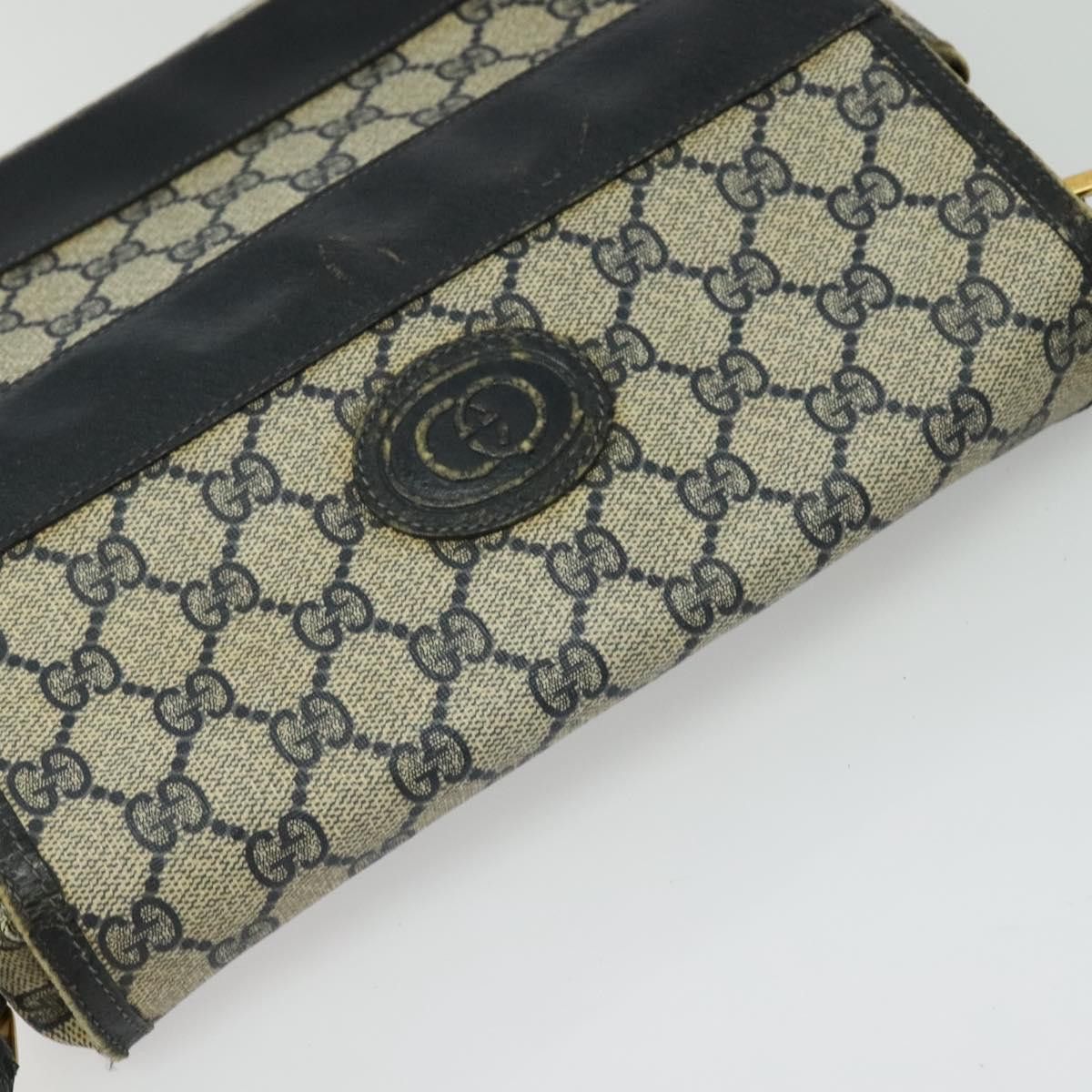 Gucci GUCCI GG Supreme Shoulder Bag Pvc Navy Gold Size ONE SIZE - 6 Thumbnail