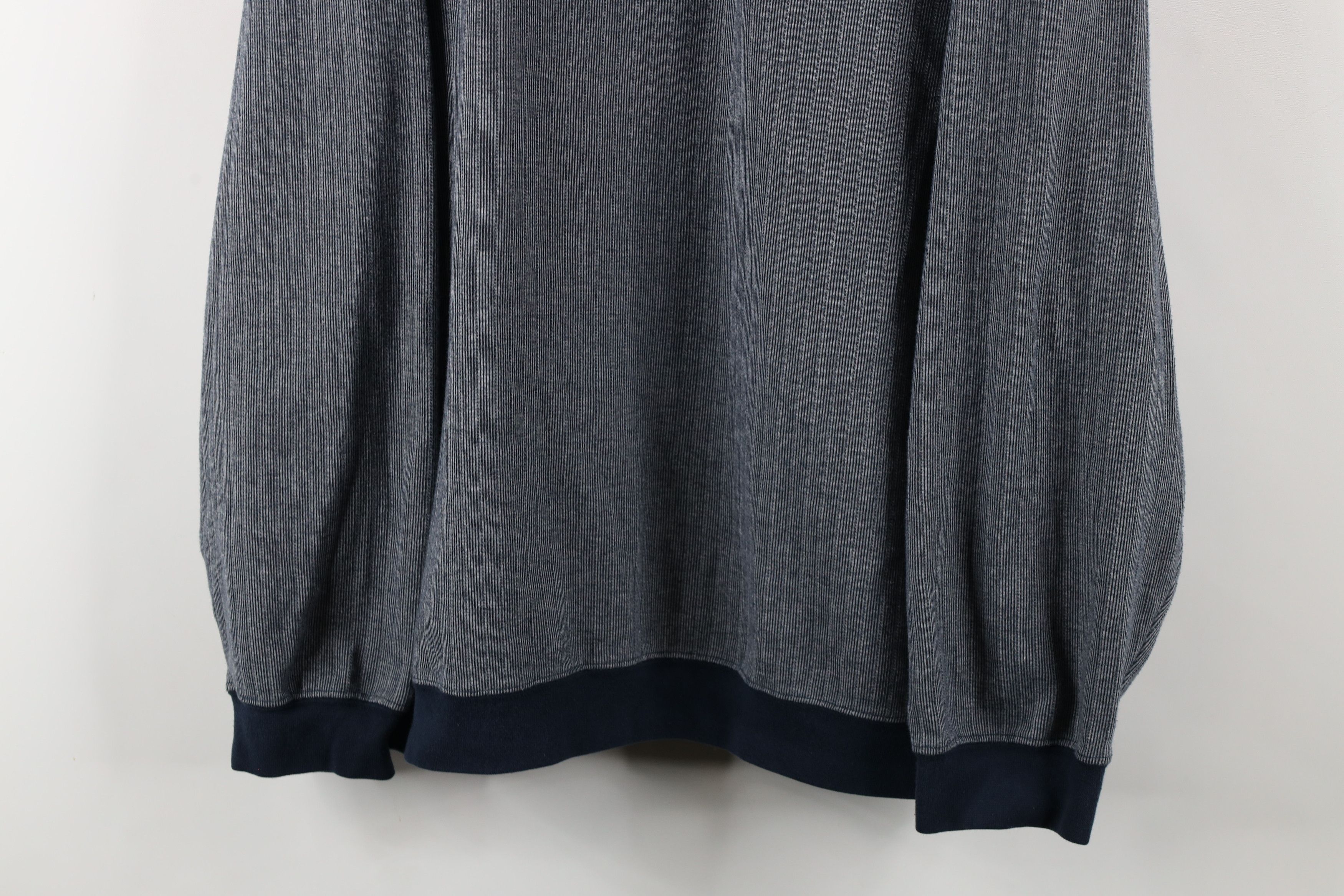 Vintage Vintage 90s Streetwear Ribbed Knit Pullover Polo Shirt Size US XXL / EU 58 / 5 - 3 Thumbnail