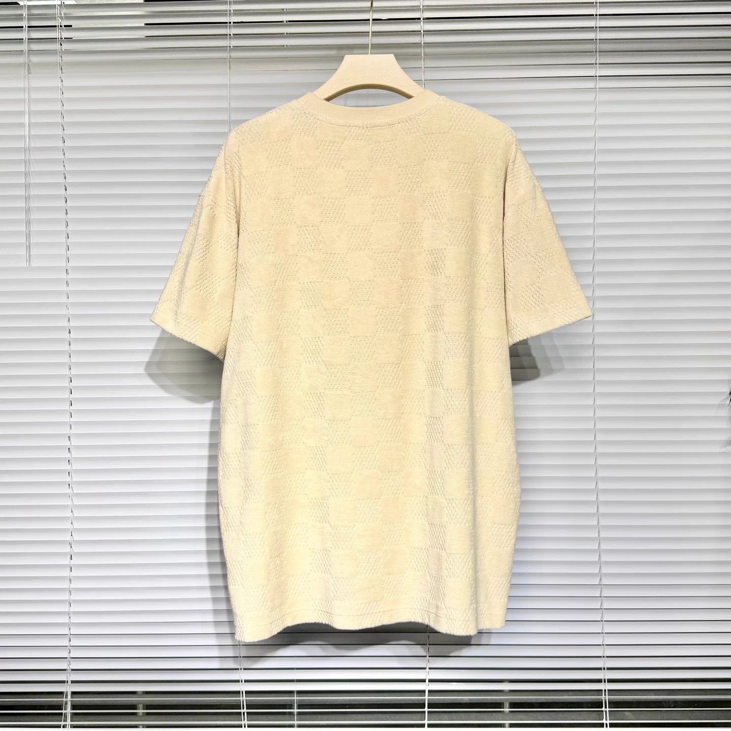 Louis Vuitton LV Beige Check Terry Logo Ribbed Collar Tee XXL Near New Size US XXL / EU 58 / 5 - 2 Thumbnail