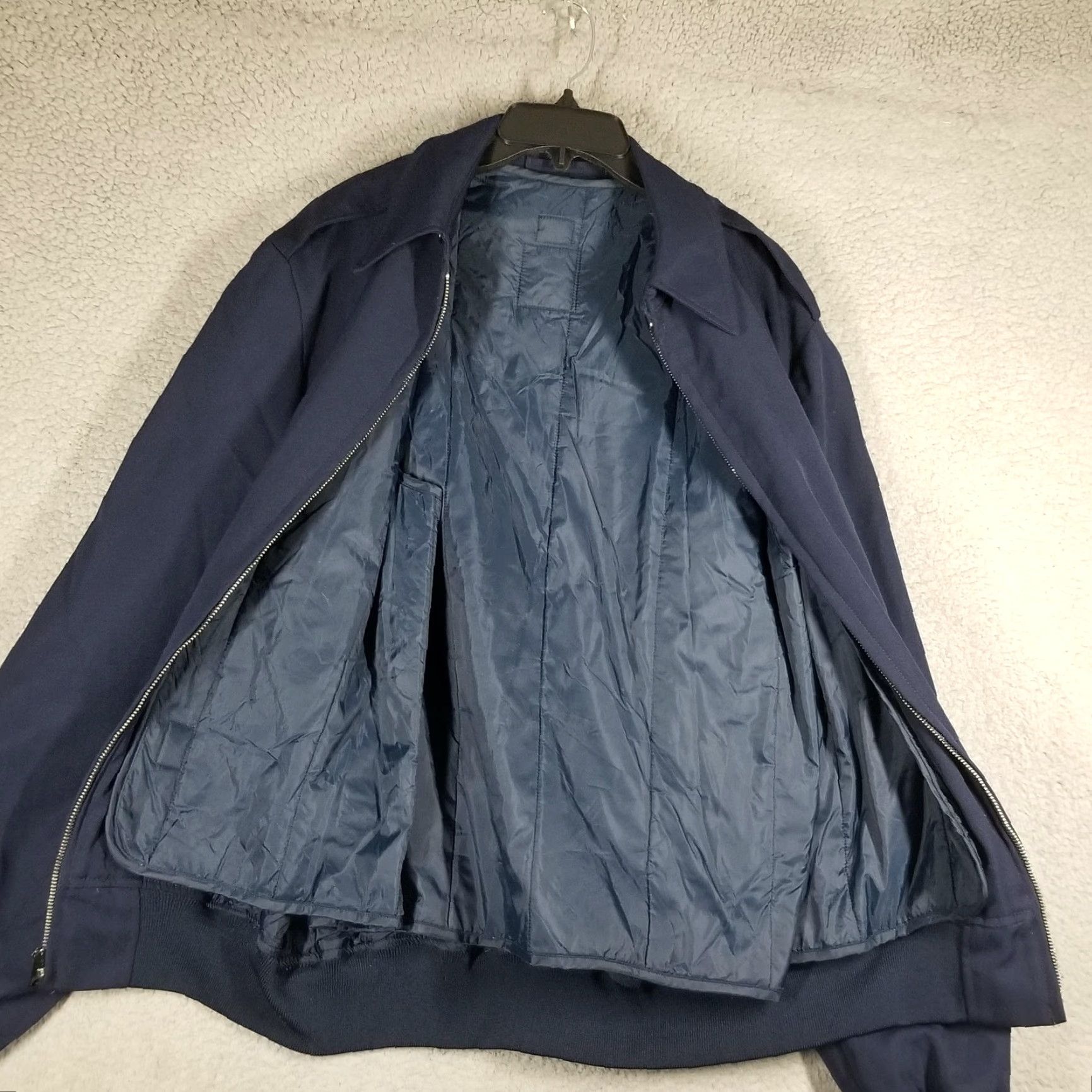 Vintage Vintage US Military Jacket Mens Large Blue Lightweight Removable Liner Wool 90s Size US L / EU 52-54 / 3 - 3 Thumbnail