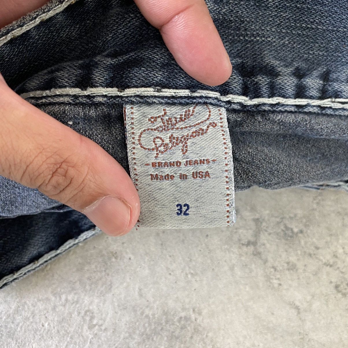 True Religion Vintage True Religion Billy Super T Flared Denim Jeans Size US 32 / EU 48 - 23 Thumbnail