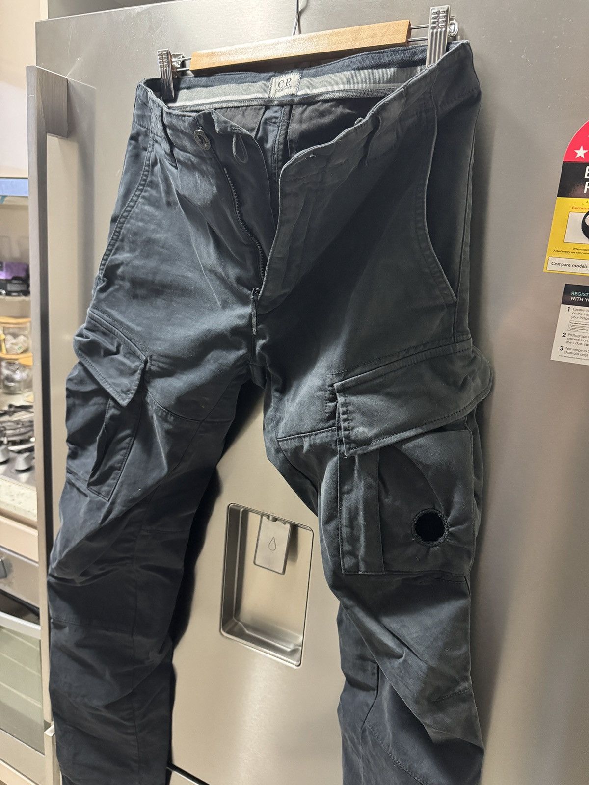 C.P. Company Total Eclipse Dark Navy Stretch Sateen Cargo Pants 44 Size US 28 / EU 44 - 19 Thumbnail