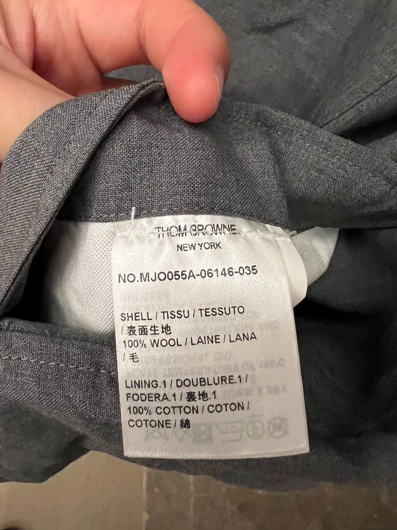 Thom Browne Thom browne Classic four-striped gray wool shirt jacket 250 Size US XL / EU 56 / 4 - 7 Thumbnail