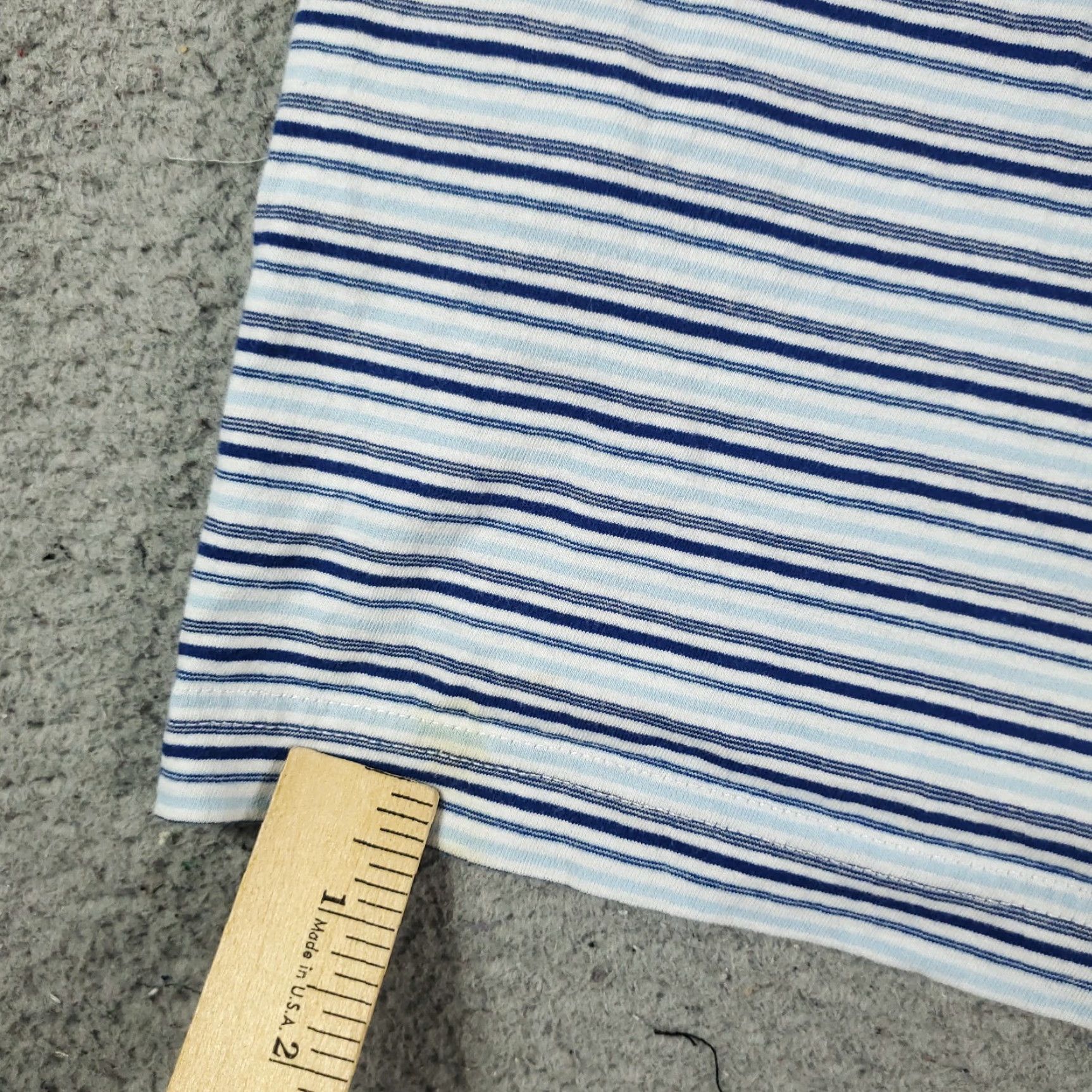 Original Penguin Original Penguin Polo Shirt Mens XL Blue Striped Short Sleeve Size US XL / EU 56 / 4 - 3 Thumbnail