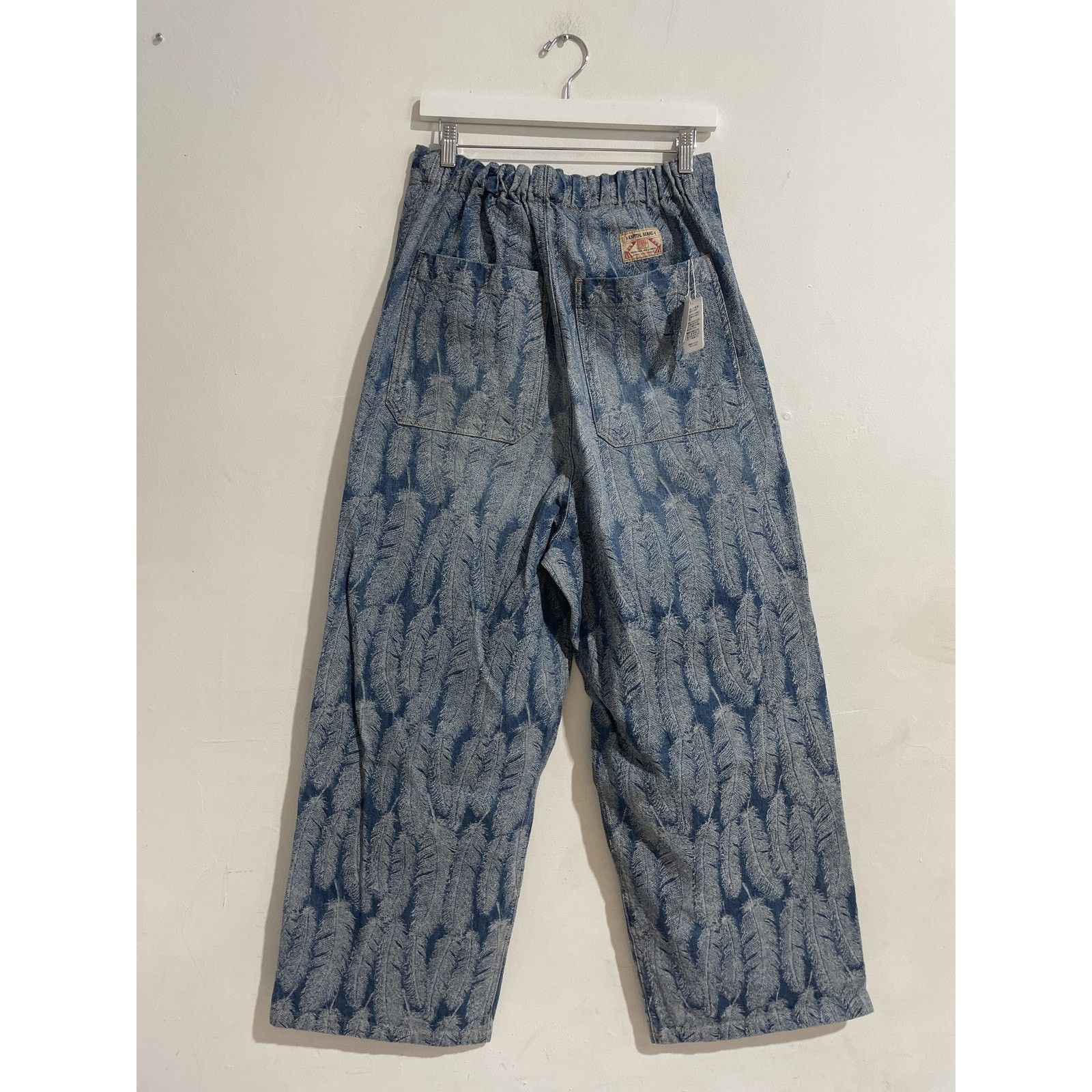 KAPITAL MAGPIE DENIM DOUBLE KNEE PANTS SIZE 4 (US XL) NEW