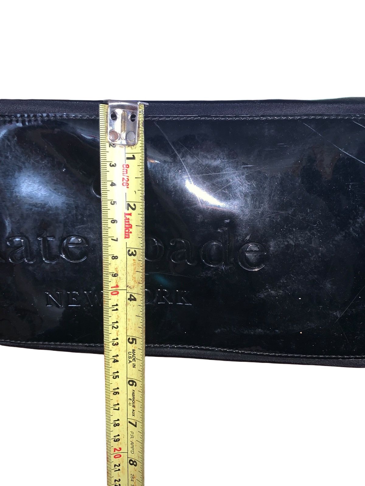 Kate Spade Kate Spade Stevie Black Nylon Patent Leather Satchel Bag Size ONE SIZE - 11 Thumbnail