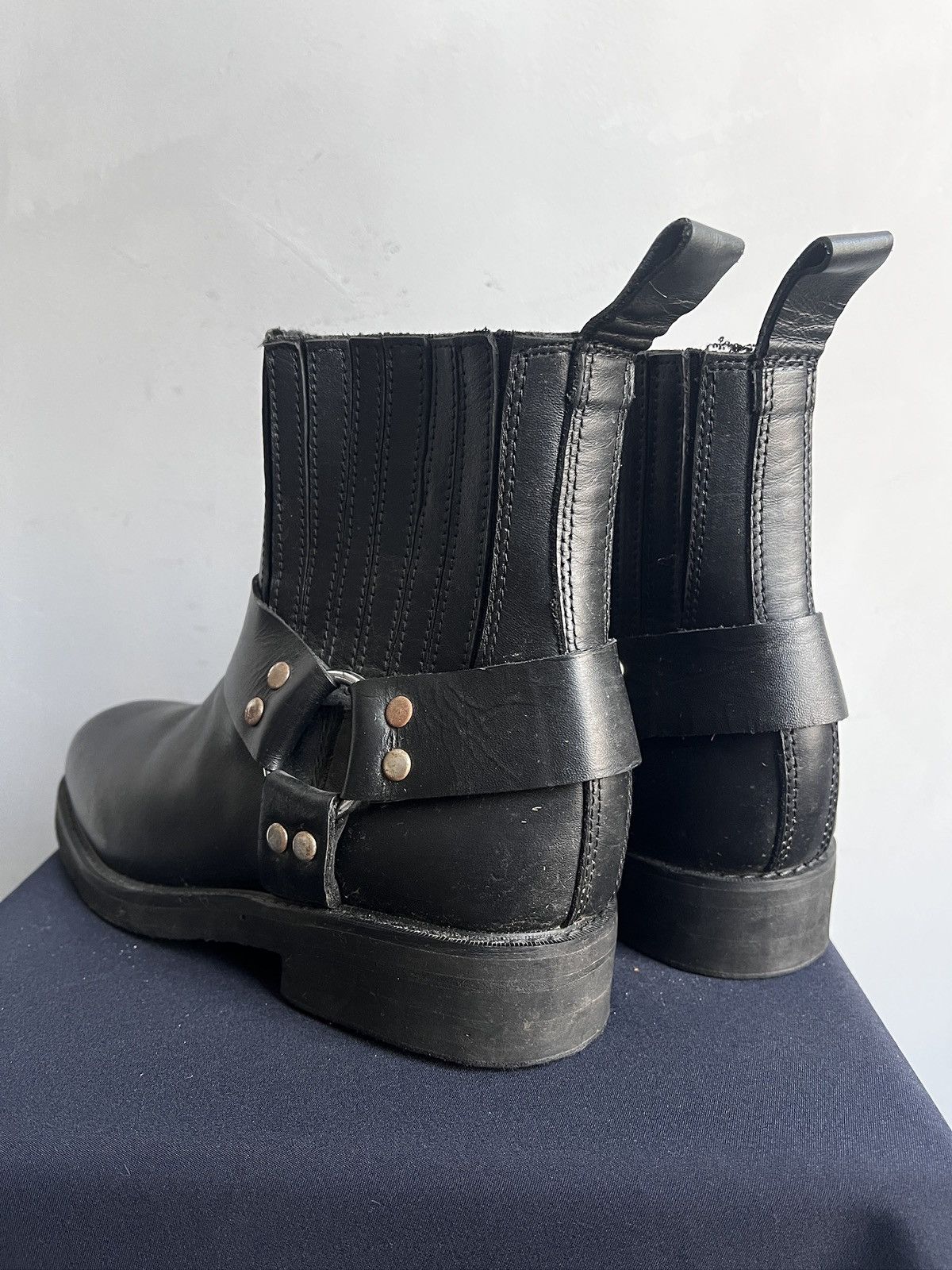 Wrangler Guidi style western Leather Ankle Boots Japanese Style Size US 7 / EU 40 - 8 Thumbnail