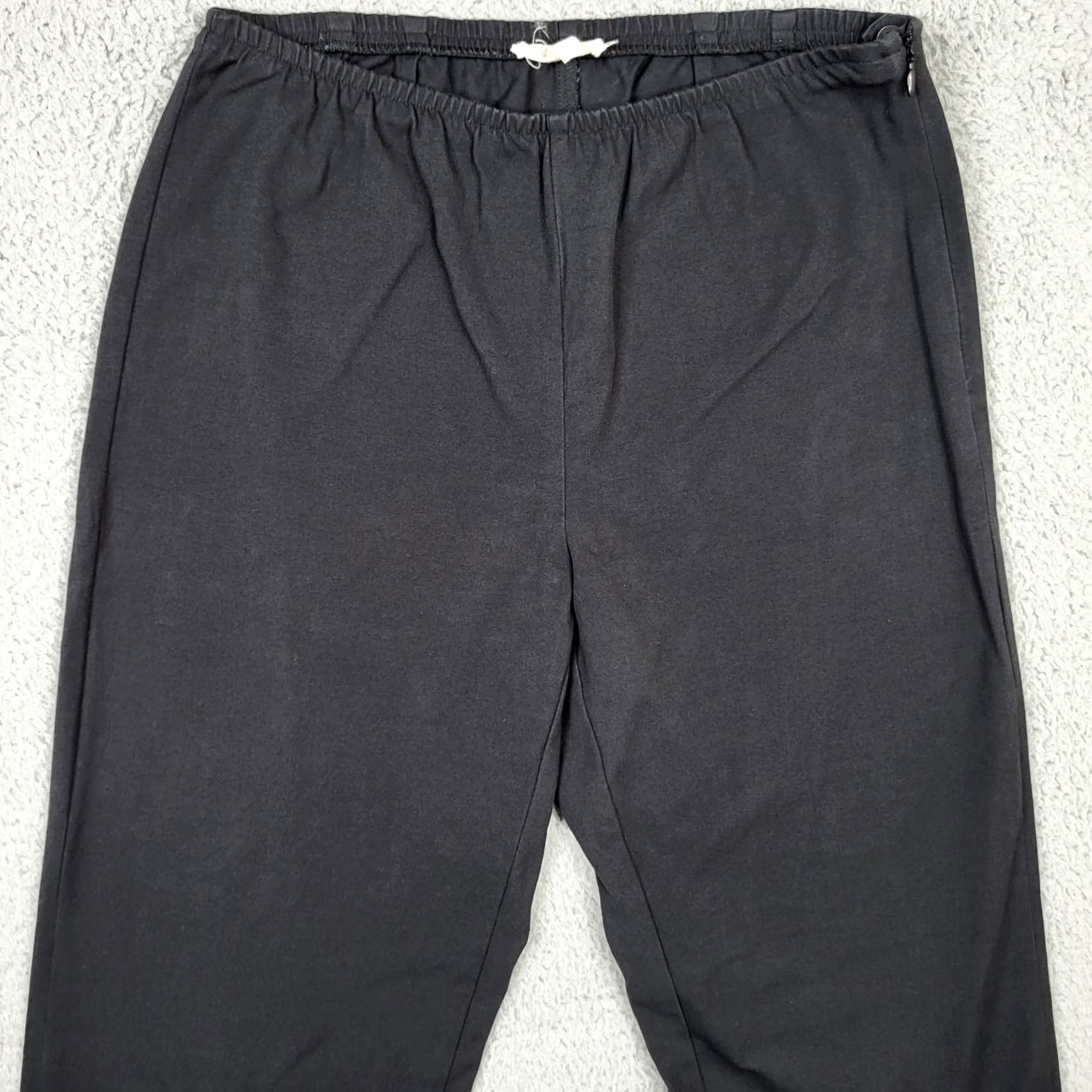 Eileen Fisher Eileen Fisher Women's black casual pants XS Regular Slim Cotton Spandex Pockets Casual Wear Mens Size 26" / US 2 / IT 38 - 3 Thumbnail