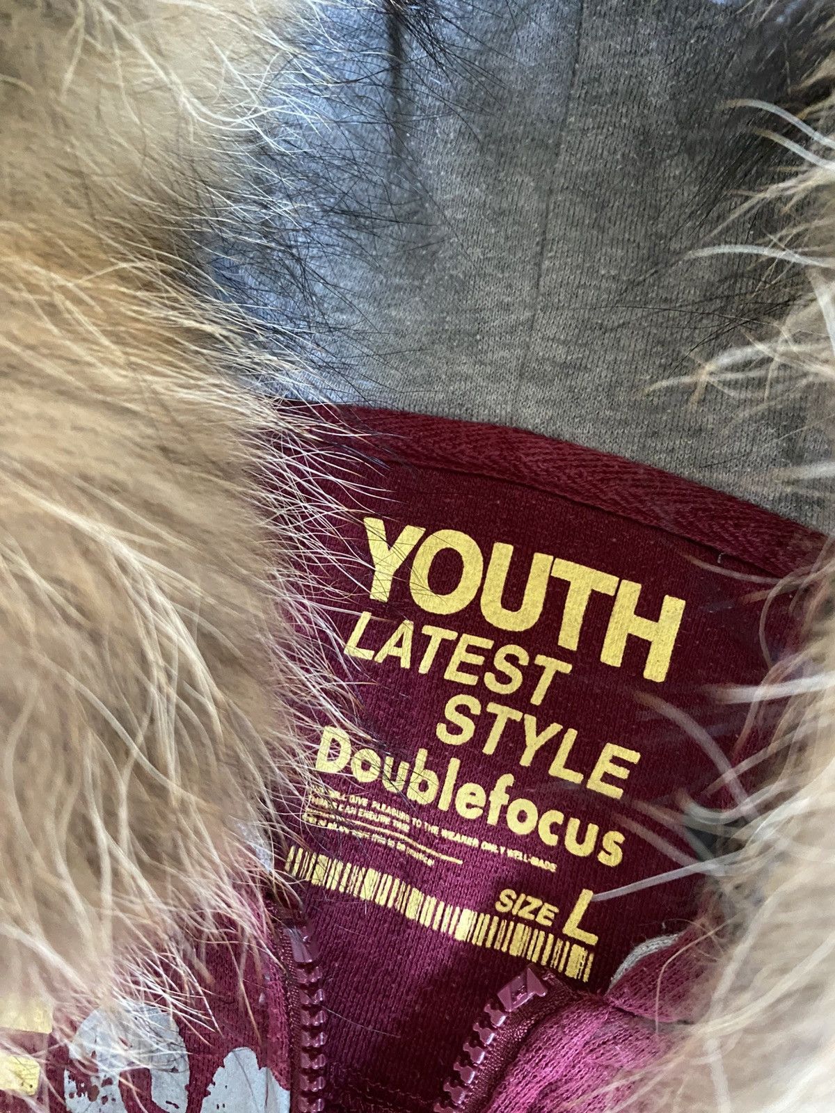 Japanese Brand Doublefocus japanese poem furhoodie kmrii goa styled Size US L / EU 52-54 / 3 - 3 Thumbnail
