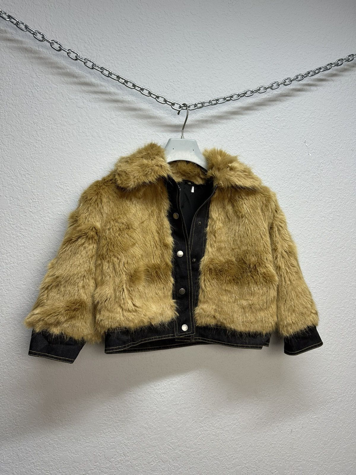If Six Was Nine × Stella McCartney × Vintage Vintage Stella McCartney Fur Cropped Jacket Ifsixwasnine Size XS / US 0-2 / IT 36-38 - 9 Thumbnail