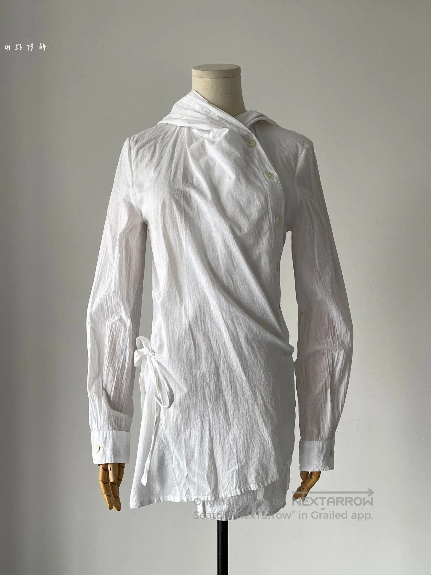 Ann Demeulemeester Ann Demeulemeester Double-breasted Hooded Shirt. Size S / US 4 / IT 40 - 3 Thumbnail