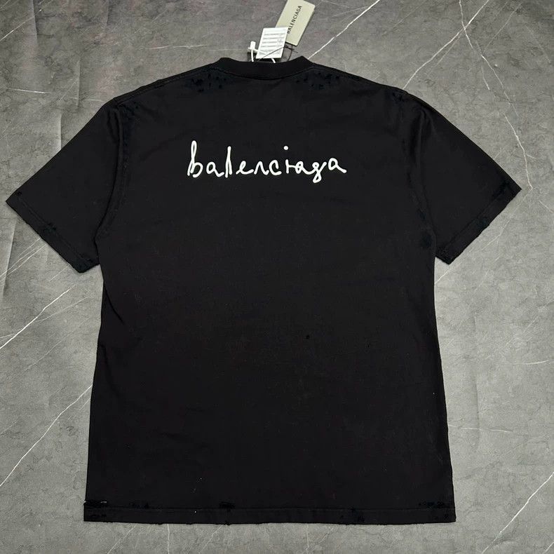 Balenciaga Balenciaga Valentine's Day Logo Short Sleeve Tee Size US L / EU 52-54 / 3 - 2 Thumbnail