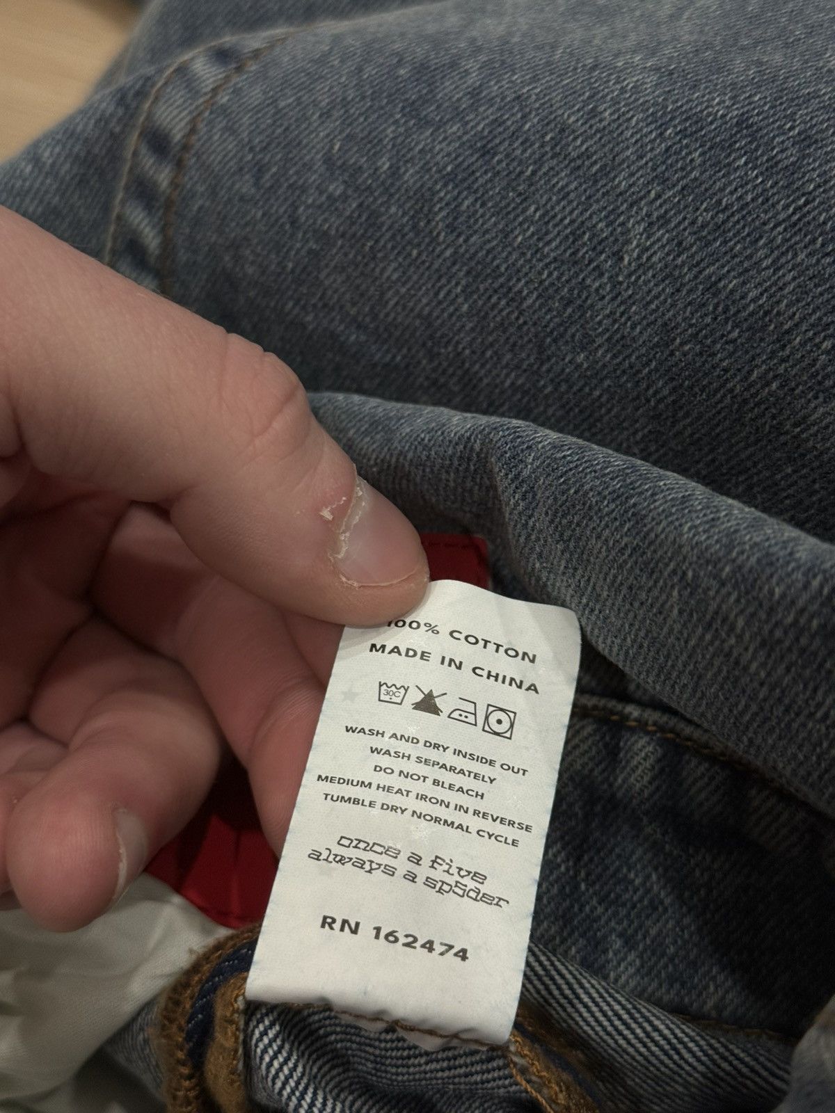 Sp5der Sp5der Worldwide v3 Indigo Denim Jeans Size US 36 / EU 52 - 16 Thumbnail