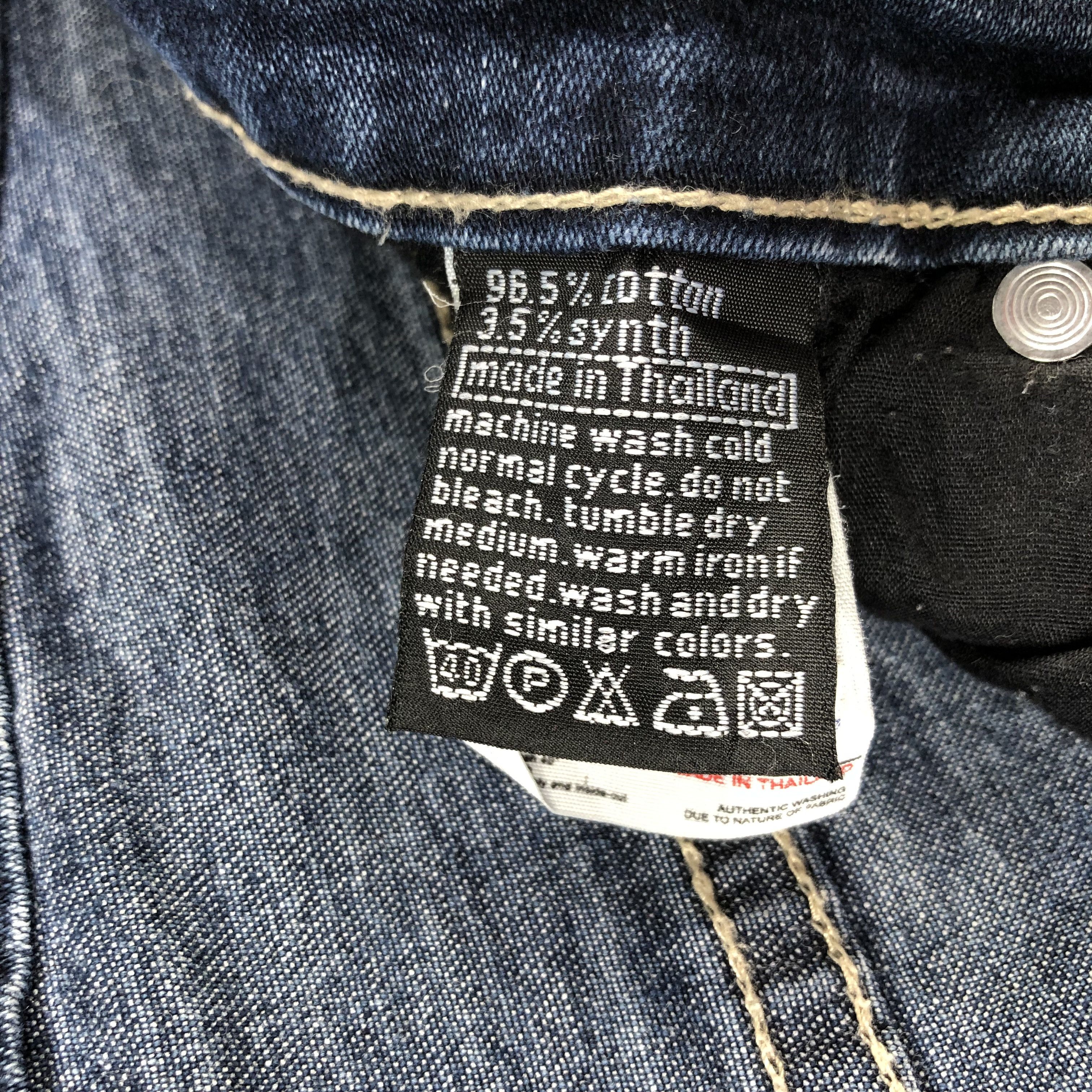 Japanese Brand Gazoz Jeans Blue Wash Flare Denim KJ1284 Size 34" / US 12 / IT 48 - 10 Thumbnail