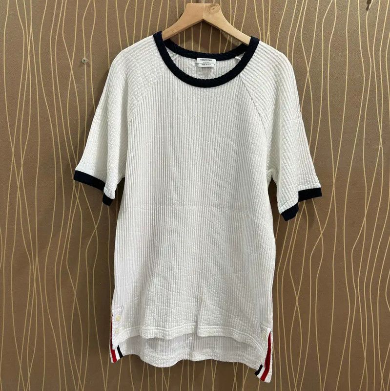 Thom Browne Thom Browne White Cotton Women's T-Shirt 0089 Size S / US 4 / IT 40 - 1 Thumbnail