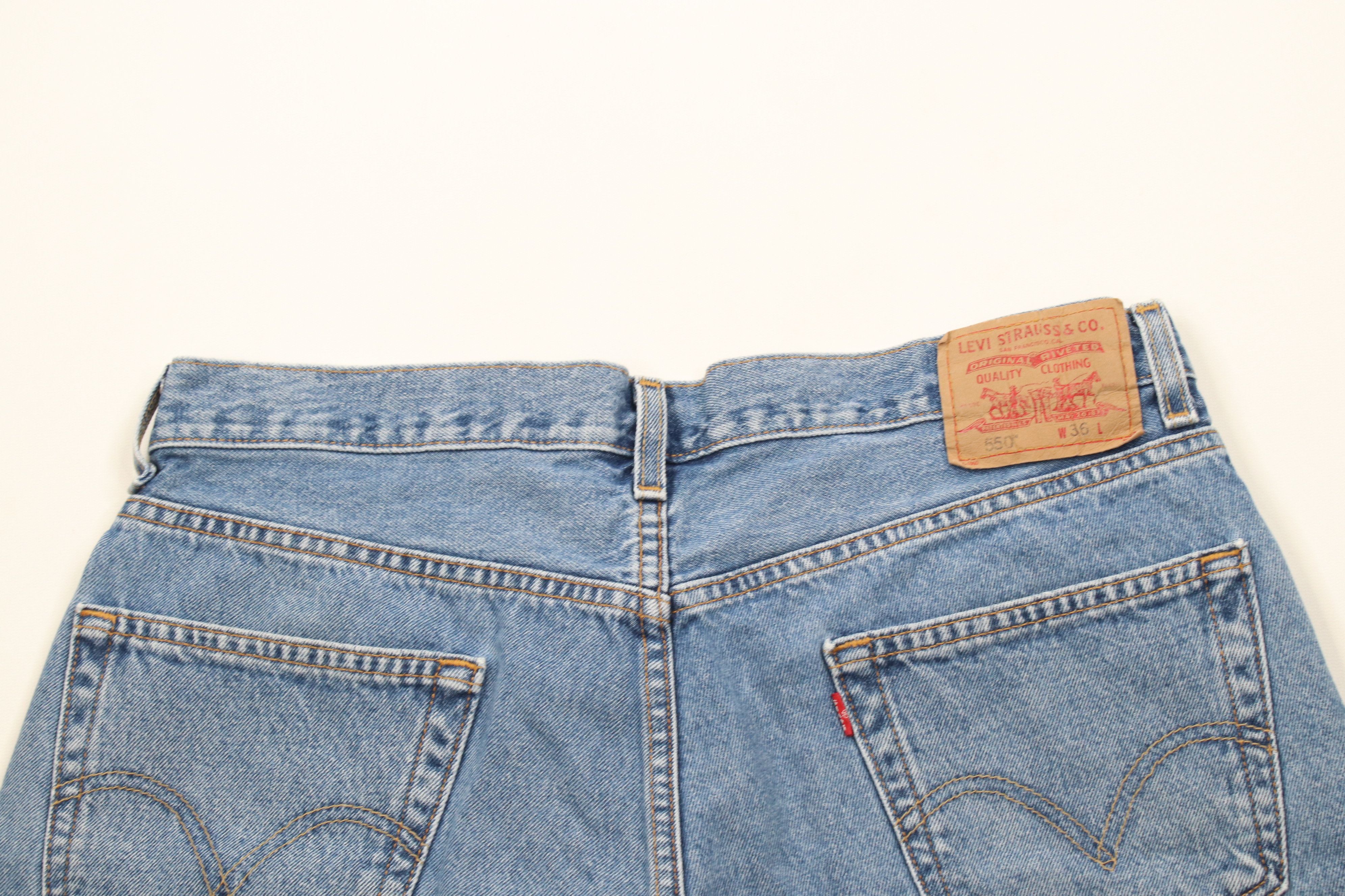 Levi's × Vintage Vintage Y2K 2003 Levis 550 Fit Denim Jean Shorts Jorts Size US 36 / EU 52 - 10 Thumbnail
