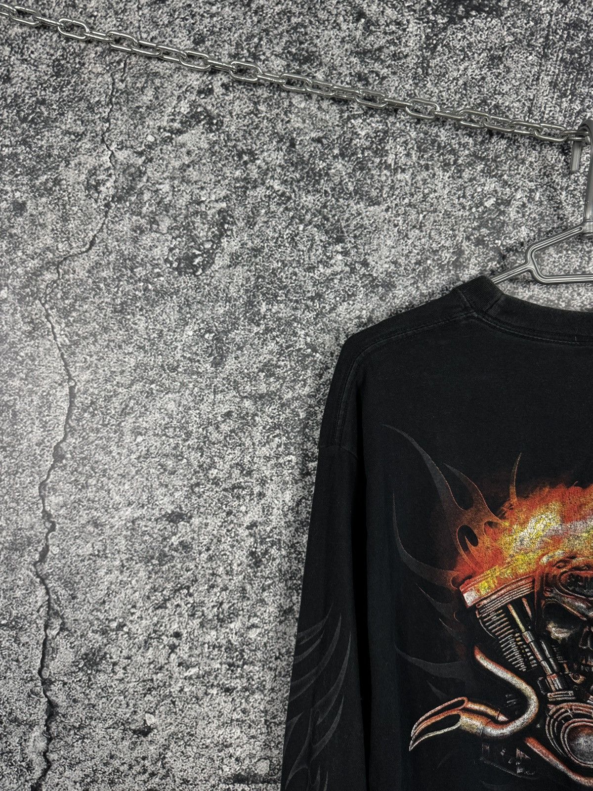 Vintage Spiral Long Sleeve T-Shirt Vintage Skulls Motorcycle Size XL Size US XL / EU 56 / 4 - 18 Thumbnail