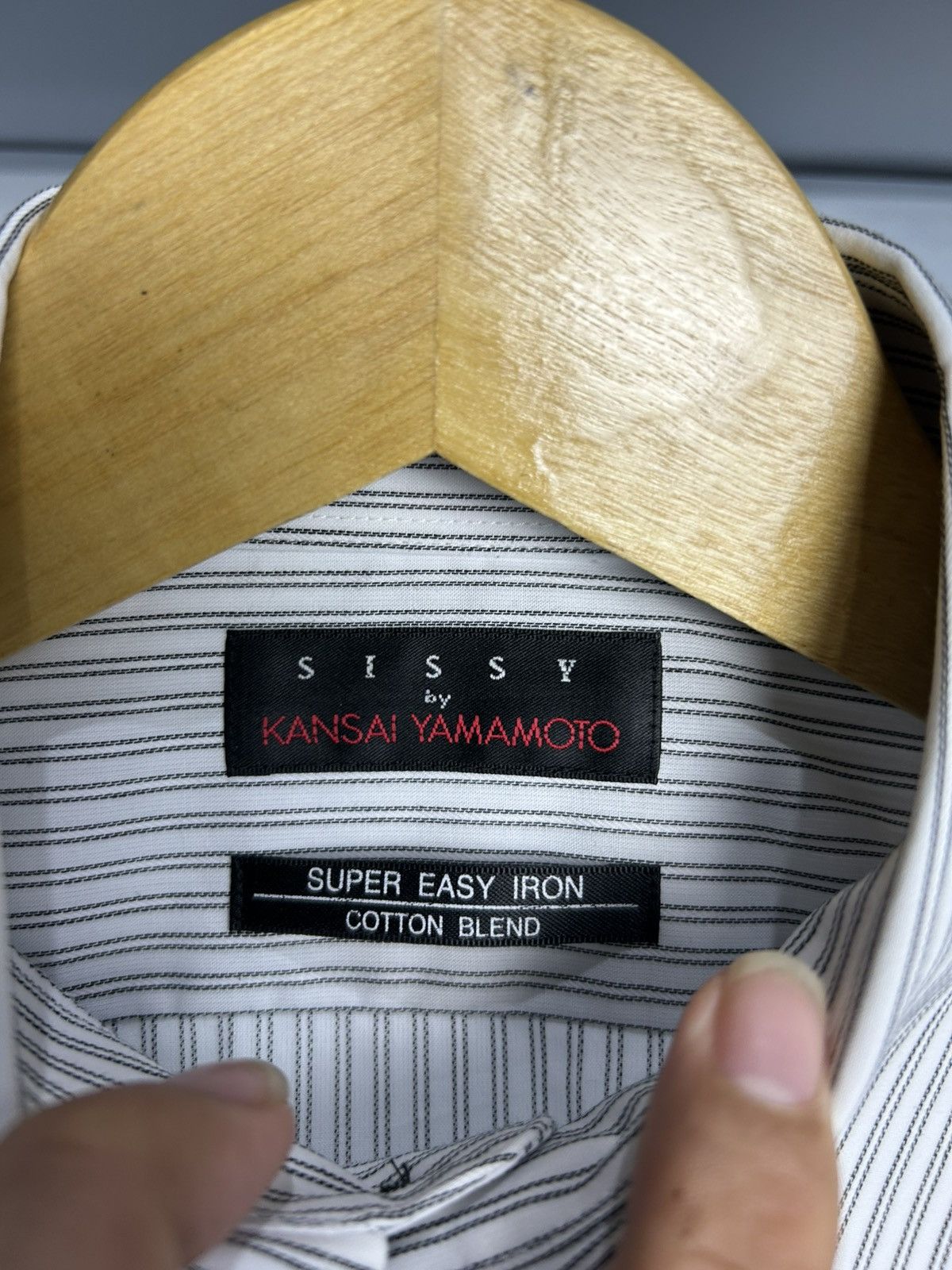 Kansai Yamamoto Vintage Sissy Kansai yamamoto striped button up shirt Size US M / EU 48-50 / 2 - 5 Thumbnail