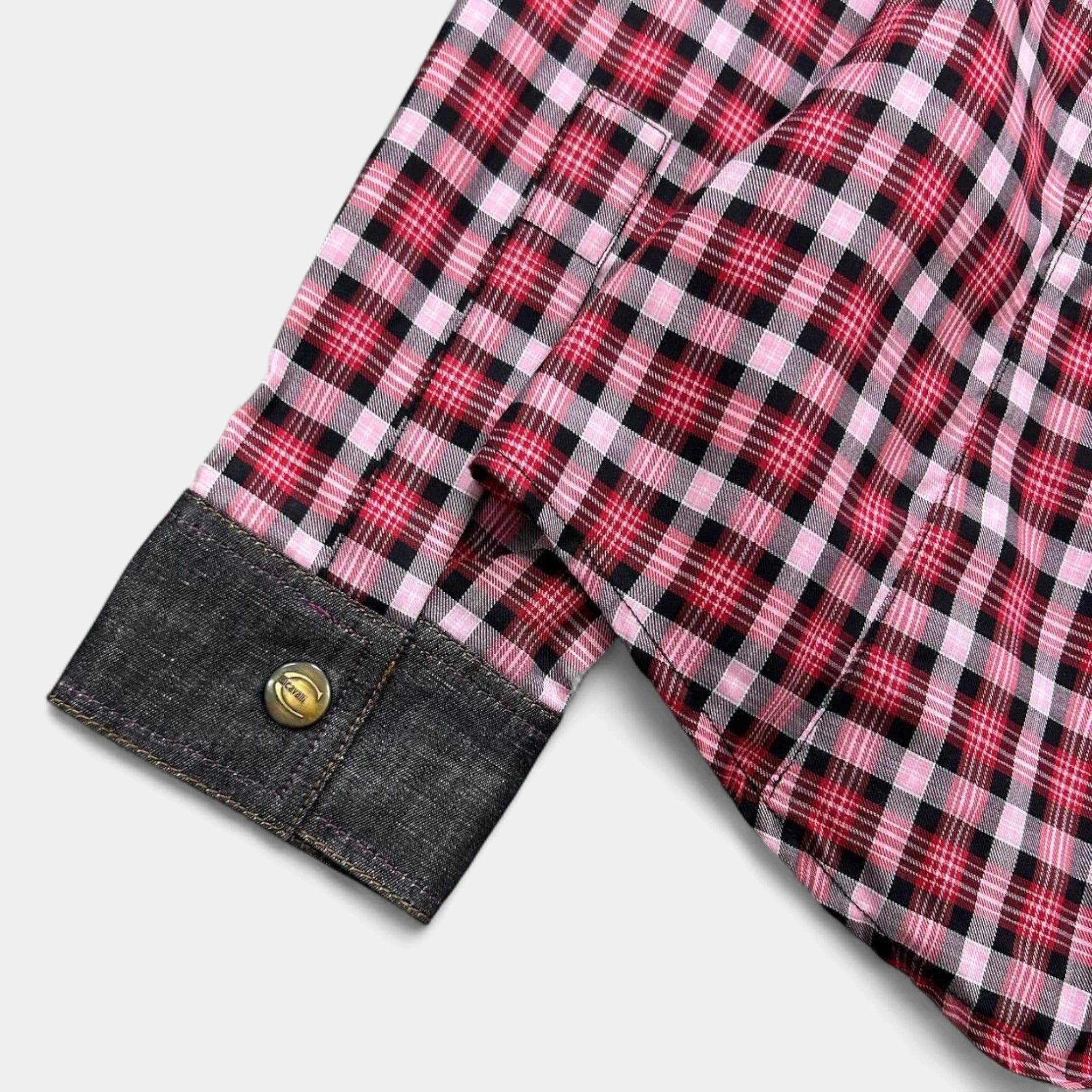 Just Cavalli Just Cavalli Western Checkered Multicolor Shirt Size US S / EU 44-46 / 1 - 8 Thumbnail