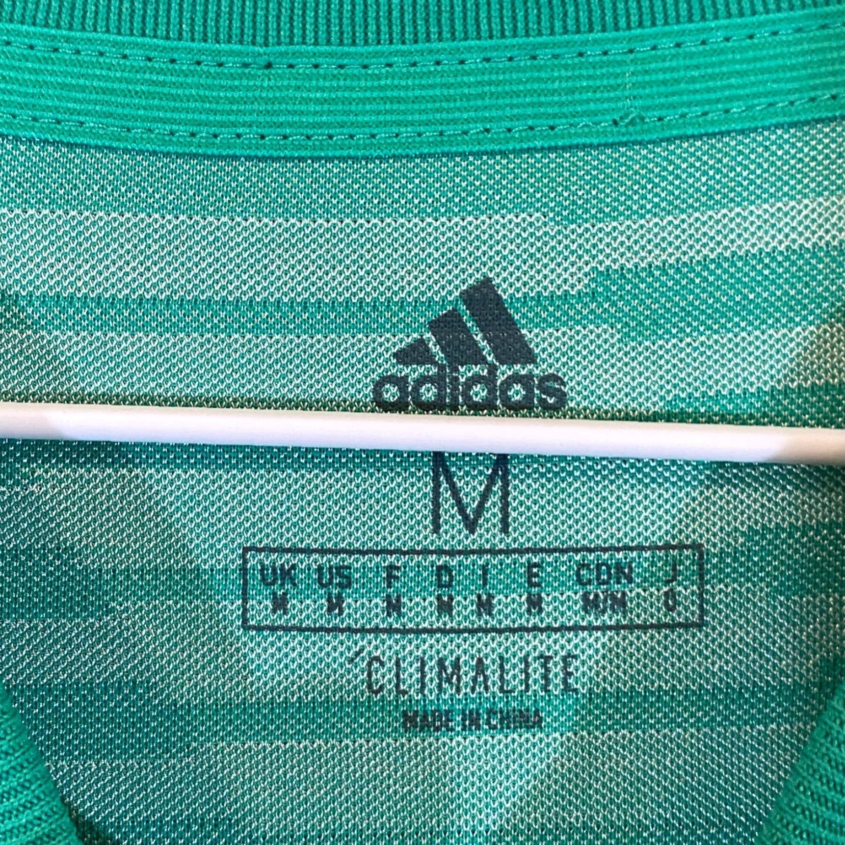 Adidas Adidas Shirt Men Medium Green Striped Soccer Tango English Jersey Climate CD8300 Size US M / EU 48-50 / 2 - 3 Thumbnail